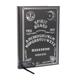 Book Journal Embossed Black and White Spirit Board Design  Book Journal Embossed Black and White Spirit Board Design